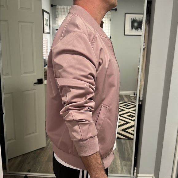Mens Pink jacket bomber - Picture 12 of 14